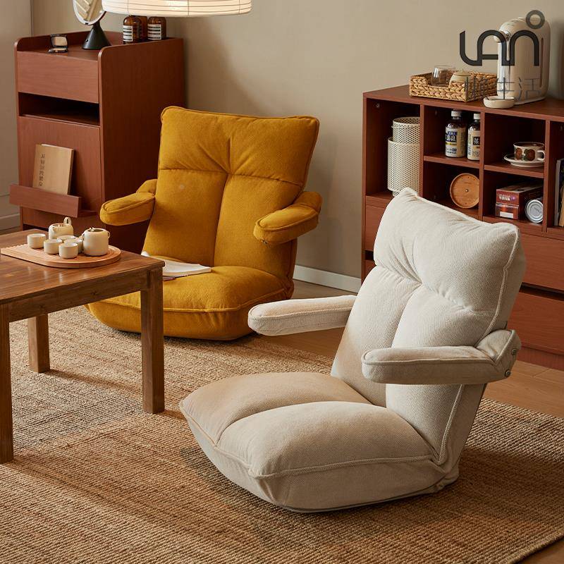 f懒人沙发无品牌/榻榻米座折叠躺椅阅读沙椅发阳台靠垫t飘窗靠背