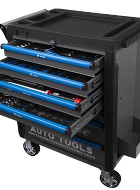 间26EOH8汽修工具车组套件七层移动工具抽柜屉式工具箱维修车铁重