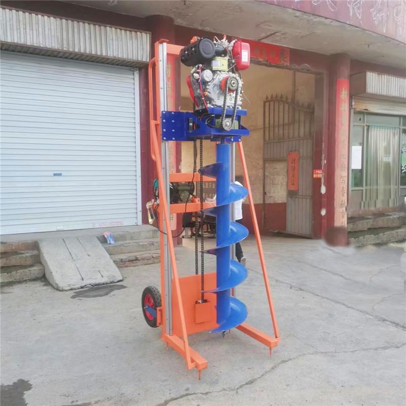 柴QPN油自升降电动杆挖机光伏坑桩打洞机房屋地基打室坑机内加固