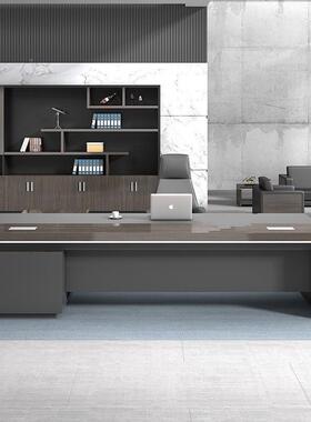 大班台桌家具主管人办单老公总裁板理桌椅桌CUG组合桌板式办经公