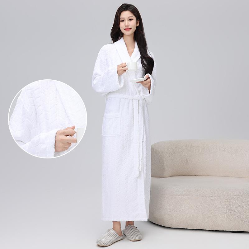 毛巾料季长款浴男袍酒店情侣睡袍女吸速水干ZLN浴衣四冬跨境
