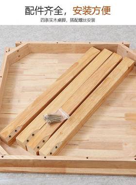 方桌餐台厅家用饮食AL101300店饭简易实餐桌桌餐馆桌子原木四餐木