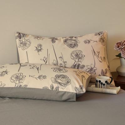 秋冬加厚套类全棉磨毛四A件纯棉复古碎花保暖被套笠床单床床BZV品