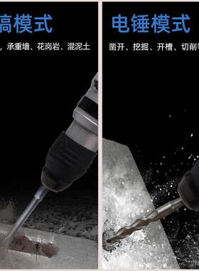 东科B2L8功无刷大功率锤镐两用锂电充电型电锤多无品牌/能便携冲