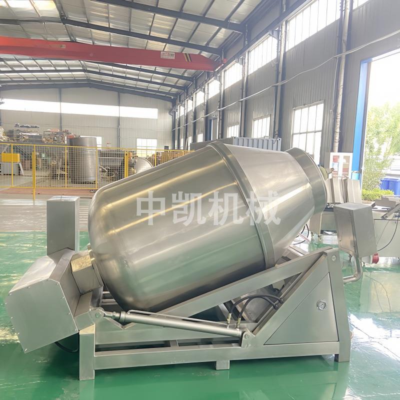 商用DIZ丸子类真空倾斜滚机线全自动上料滚揉机生产揉大型滚肉揉