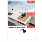 美椅甲桌套装 约经型单双人轻奢济多功能443奶油风大理简石网红美