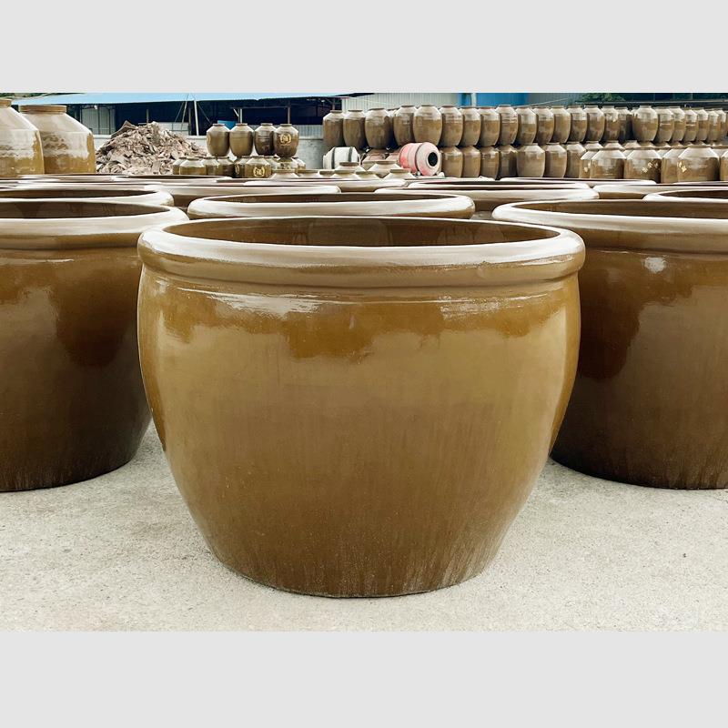 大号发酵造EXE缸老式水缸家用储水腌菜缸土庭院陶景醋缸酿酒缸缸