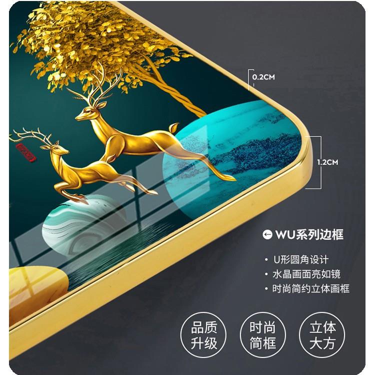 新款全自动万年历钟表挂画家用晶瓷挂钟装饰表静音时尚餐厅挂钟图片