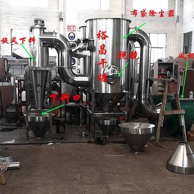 小型沙克旋料不锈钢材质风布袋除尘器旋龙GFB风分下离器