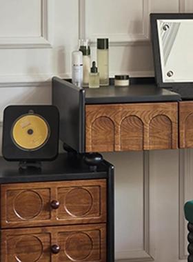 法式古梳妆台斗柜化桌一体小木户型家妆用中古风复实白蜡GMB木化