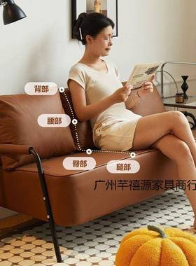 人布艺沙QXiF5F6T发客厅2单25新款型出0租房小户豆腐块直排科技布