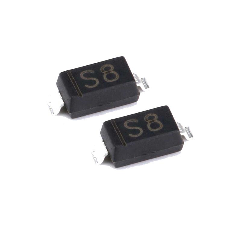 CJ/长3电BAT43W封SOD-12管贴片肖特基二极S8WZP整器流3K/盘