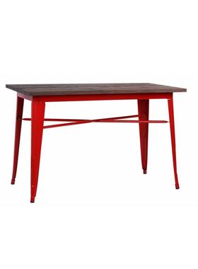 木面长方大桌子餐4厅家具形小脚桌餐桌10*140*80*78075餐馆饭桌实