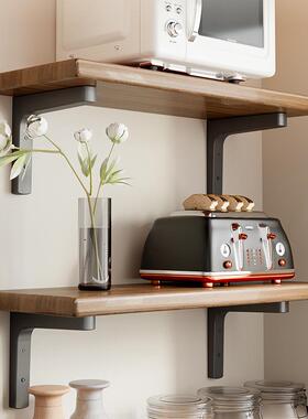 实木厨房微波架置物架烤箱架架上墙壁22509427子挂炉式支多功能收