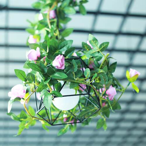 仿真玫瑰花蔷薇花蔓婚饰装藤条藤花藤室内管道遮挡缠绕塑料SU-QWH