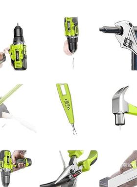 工具箱套家用能功五VVL金电工木工车多载维修电钻电动装工具箱全