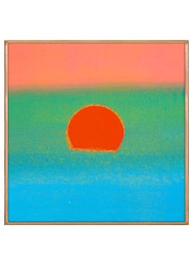 格霍绿美世界名画安出迪沃画尔日日升挂大尺寸太阳装饰画JD100873