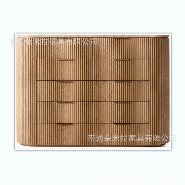 RAJA美式实木端豪华别墅房卧室斗台柜高抽屉柜梳妆H储物柜收纳柜