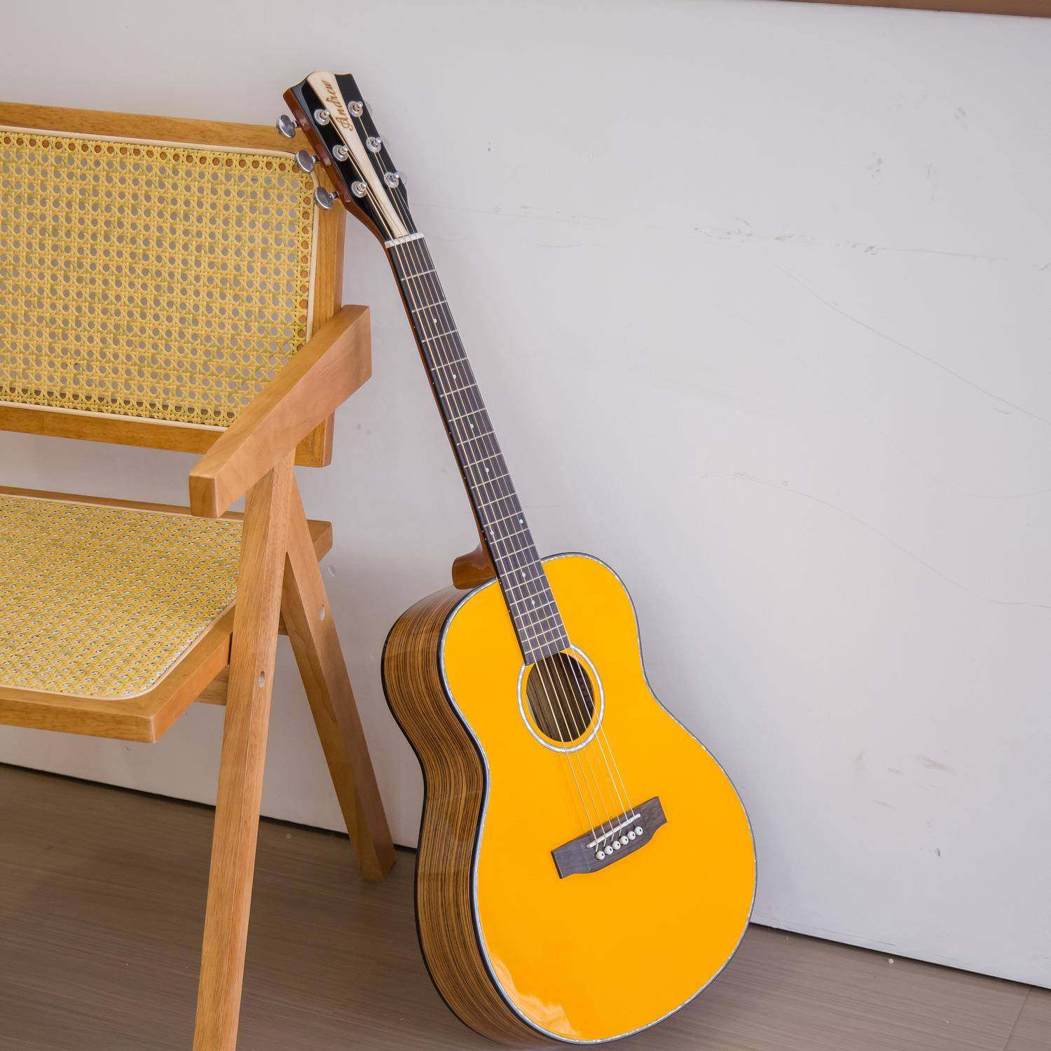 安鲁36德寸民谣单板吉他学者男女初生云杉面单g器uLNQitar乐AP-36