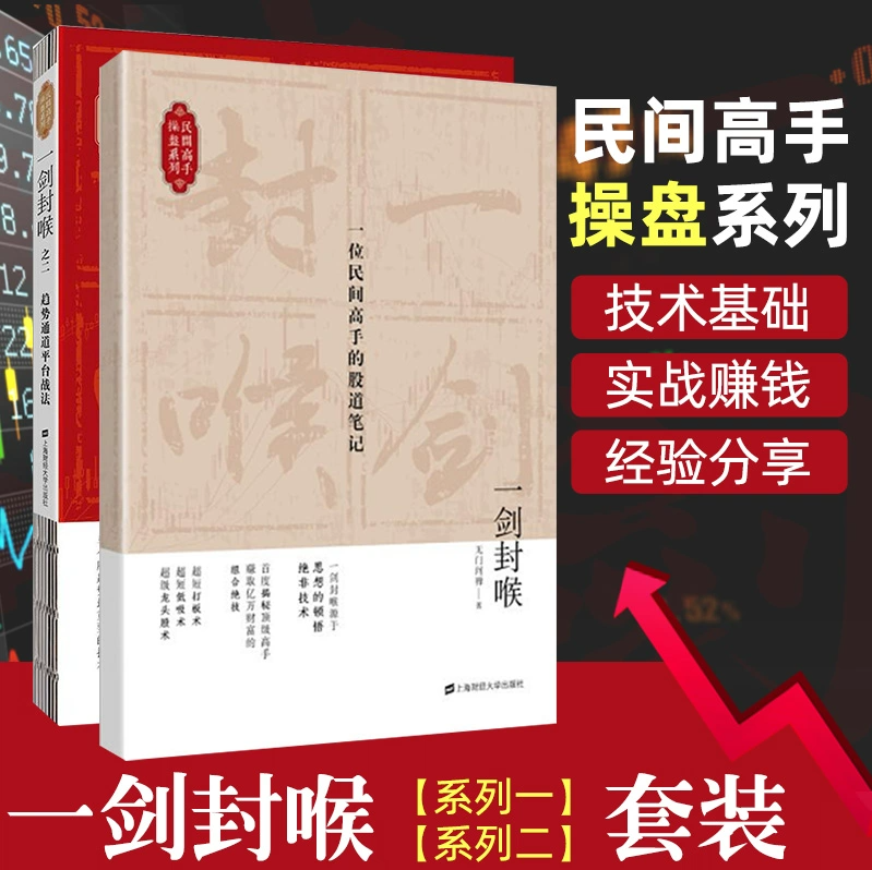 【正版全2册】一剑封喉一位民间高手的股道笔记+趋势通道平台战法 无门问禅 盘的思想与逻辑 不悟股道难以证道 经济书籍上海财经大