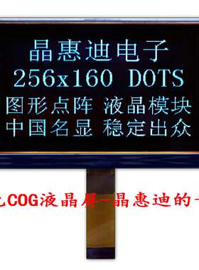 256160/液晶屏/5寸/FSTN/负显/点阵/ST75256/显示屏/COG/LCD