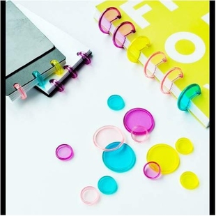 笔记本相册活页扣 蘑菇扣 24mm 35mm彩色透明实心散装