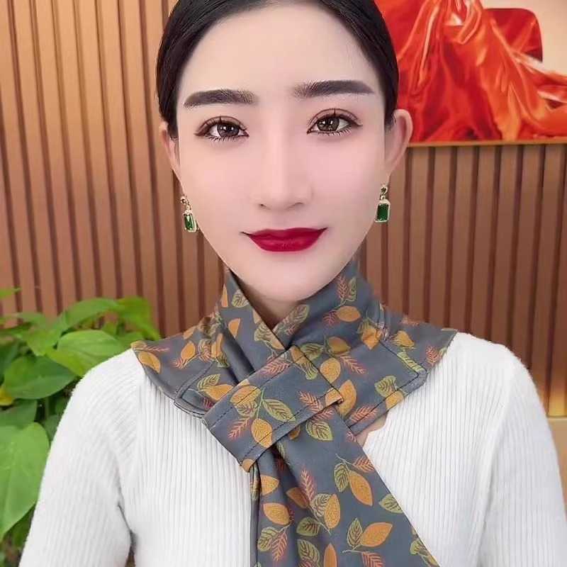 (送暖贴)新款德绒护丝巾长巾护颈