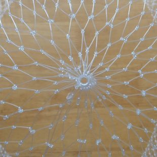 透明钓鱼线抄鱼网兜防挂抄网头编织大物抄网兜尼龙小眼抄网网兜