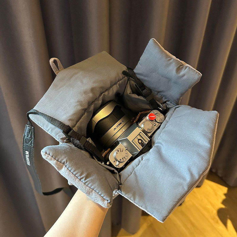 富士xt30相机包佳能/尼康适用2025新款加厚防撞防刮花便携收纳包