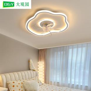 厅约灯体摇头扇灯云朵房间吸顶 一风电扇灯卧室灯现代简餐无品牌