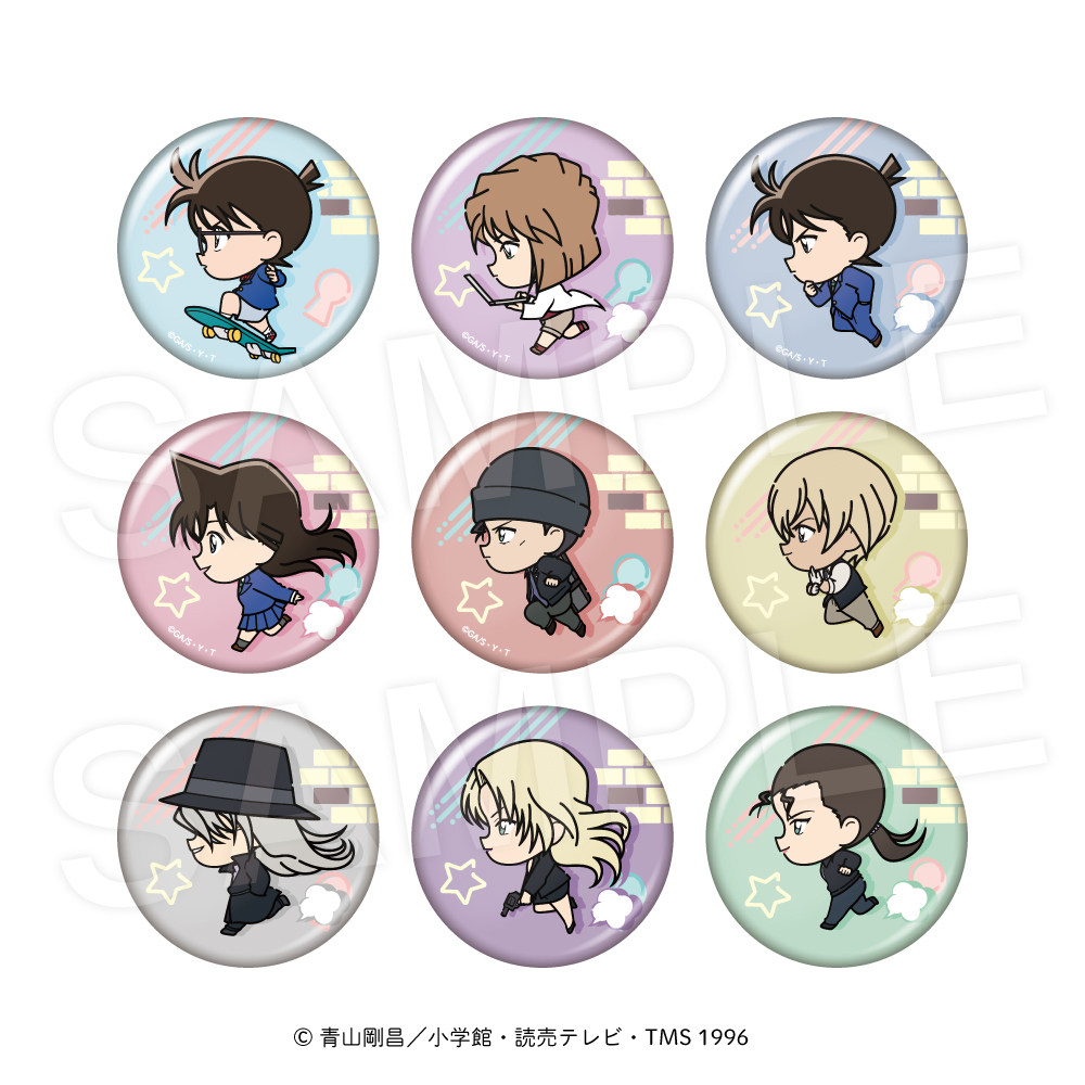 【木野日谷】预售   名侦探柯南 奔跑 Q版 徽章 吧唧 抱盒 AVENGE