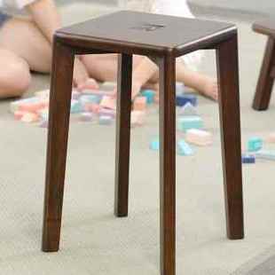 现货厂促新品 结 中式 实木凳子方登高凳圆凳子家用客厅茶几创意美式