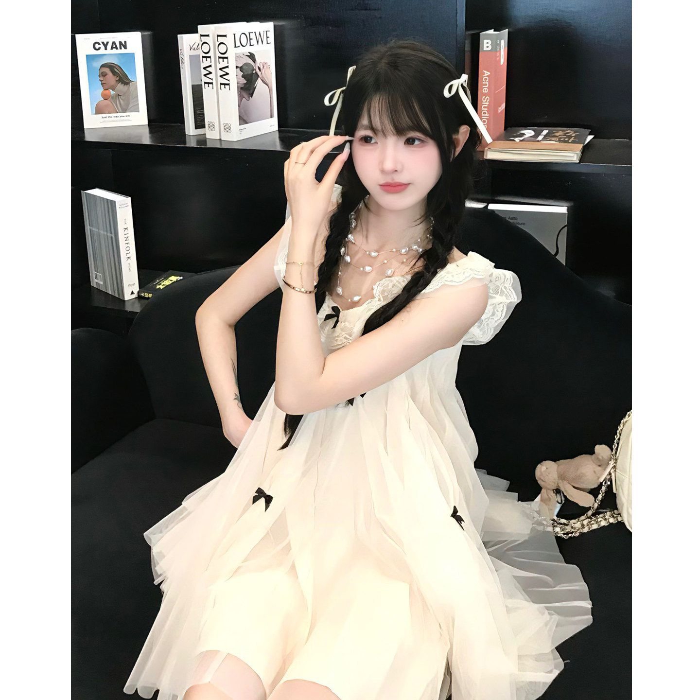 超仙甜美千金娃娃裙miu系