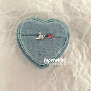 乖乖仙女星~奶里奶气~小行星粉嫩耳骨钉组合 S925银钛钢耳钉组合