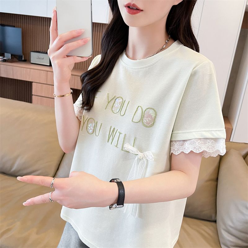2026夏季新款蕾丝拼接短