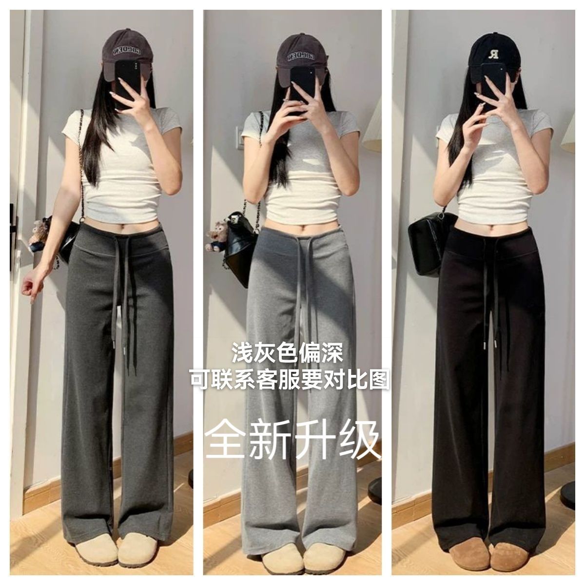 90%棉藏青色瑜伽运动裤女