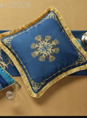 艾丽安娜欧式奢华家抱枕枕酒店板房居客WIU靠厅沙样发床头流苏靠