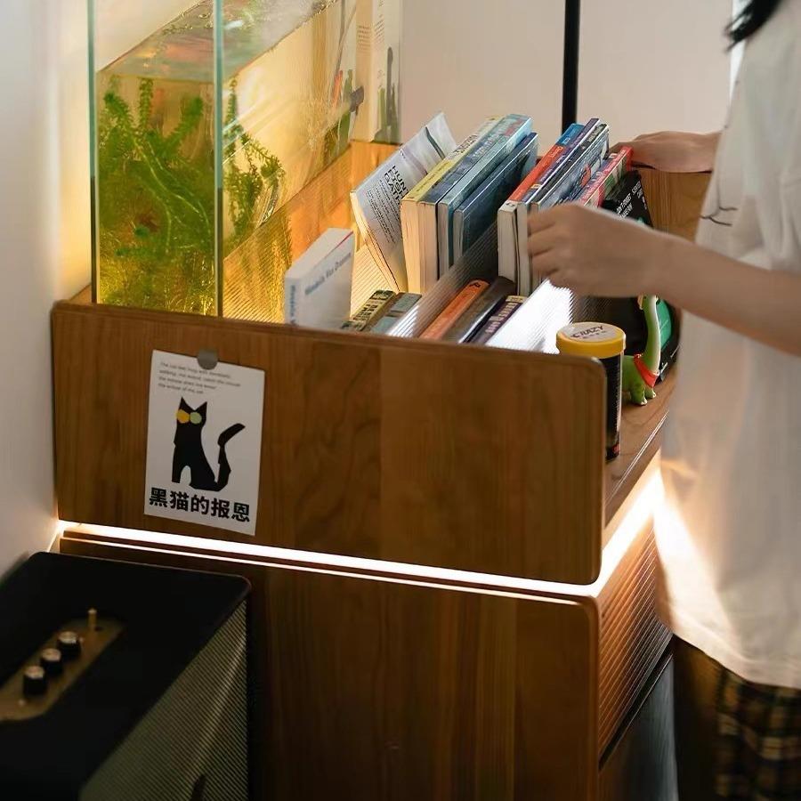 里安扫地机器人柜玄关客厅边柜收纳柜云鲸科沃斯石头置物柜架