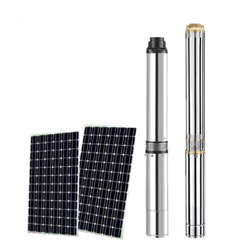 直流无刷钢太阳ZRM能潜水家用3寸4寸光抽水机2泵4V48V不锈深井伏