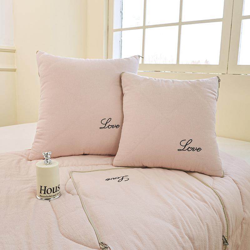 纯面料抱枕被子两用沙发棉汽其他单品车枕纯刺绣色抱枕被子二用合