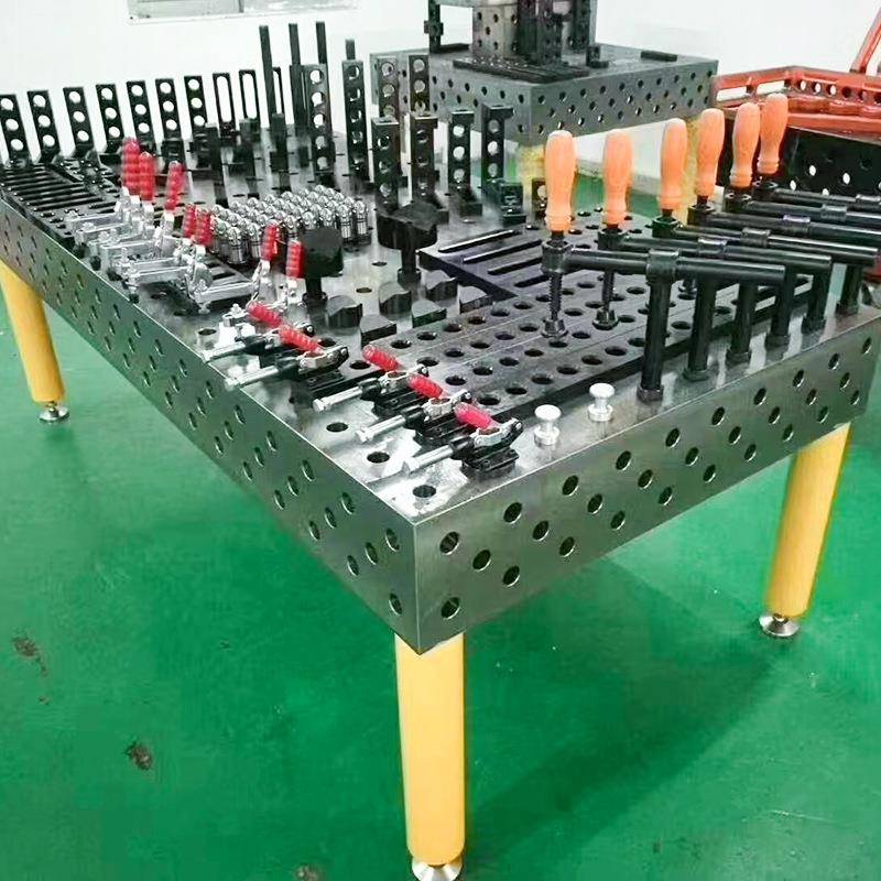 机器人焊接孔作台多平台三YTS合维柔性焊接平台组工装工夹具焊接