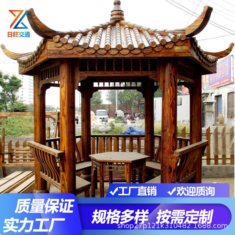 户外庭院仿古防腐实木葡萄架