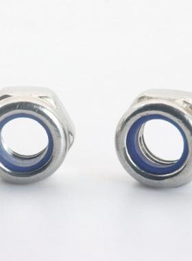 螺304锈钢六角B尼龙薄型小螺母310蓝尼G6172.2六角尼龙不锁紧薄母