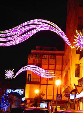 户外LED过街灯业街道化LE型D灯杆造灯商YJ-KJD-1装饰灯亮节日亮化