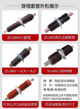 铜排陶瓷压穿墙套管防污CWW3-C5WB-BWO5KV/20高0A-4000A户内外40.