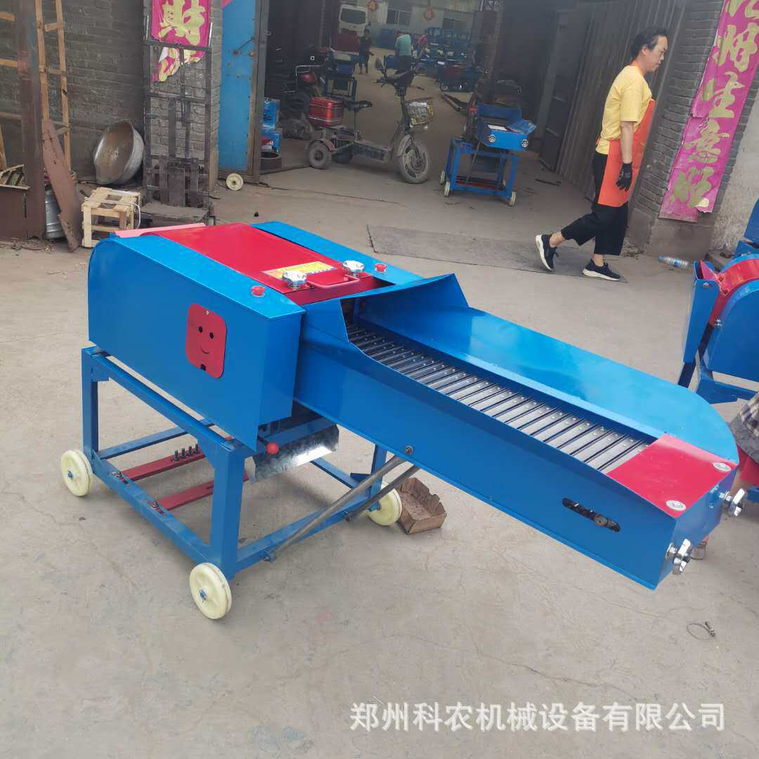 厂家农作物秸秆铡草揉丝饲料机