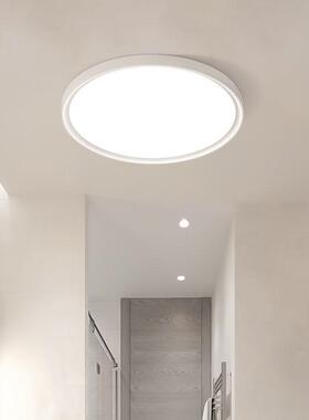 超薄LED三防吸圆顶灯形防水卫生间59744浴室阳台卧室厨灯走过道廊