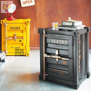 工T12881柜业风集装箱储物柜理整箱个性茶水杂酒货箱吧做旧酒店收