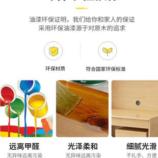 学生写字桌儿童学习桌 实木书桌书架组合家用带书柜一体电脑桌台式