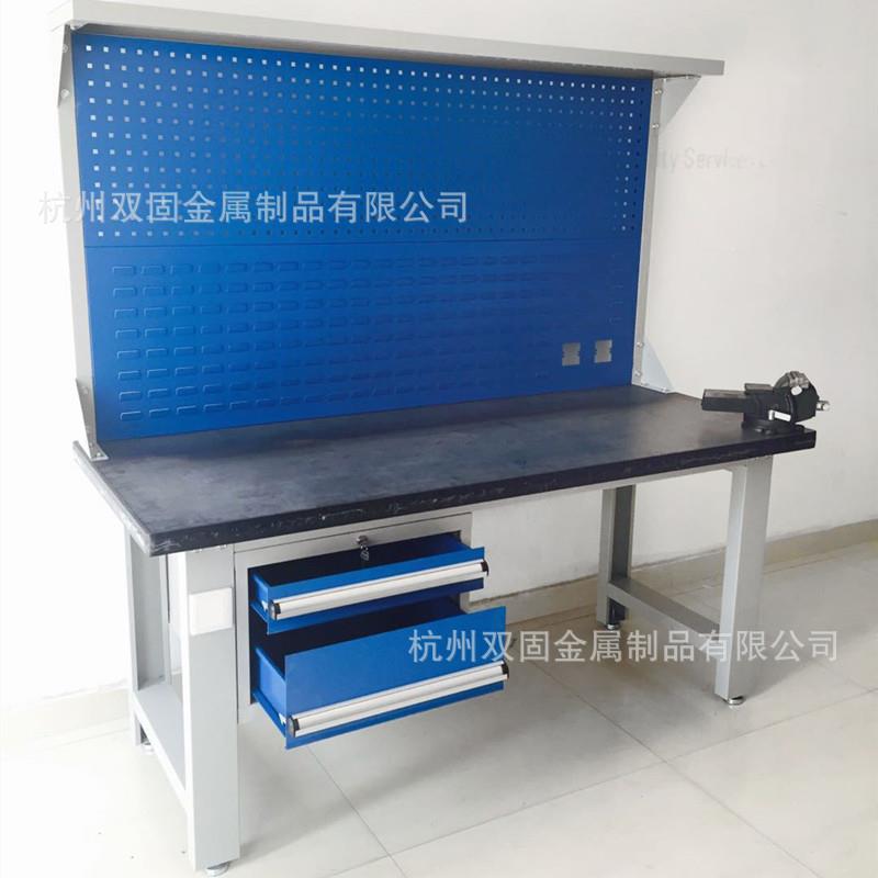 现工货重型工台钳压钢板虎YNC钳桌抽屉钢式操作台单人板钳桌